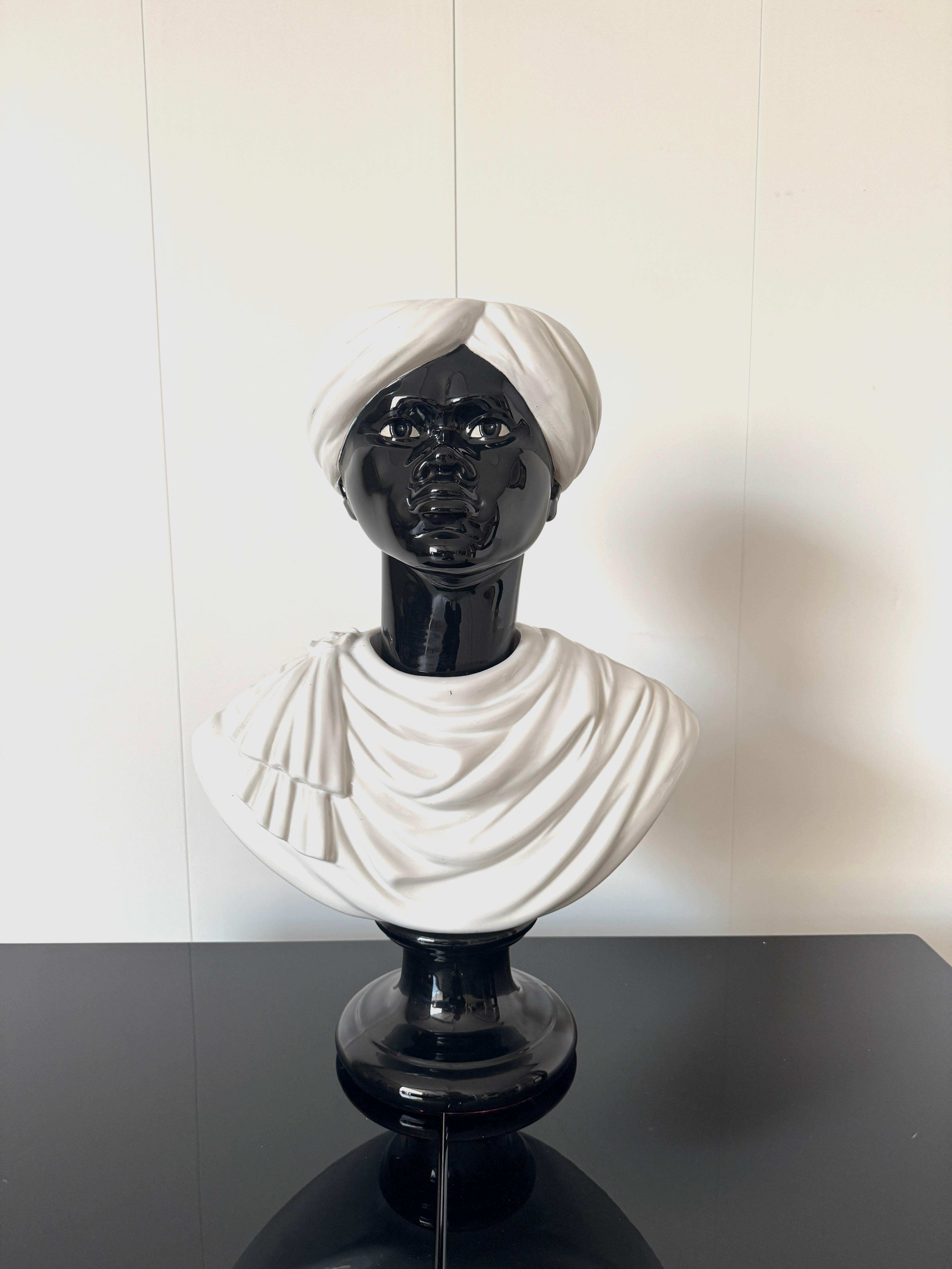 Tischvase aus der Serie Testa di Moro von Piero Fornasetti aus den 1960er Jahren
