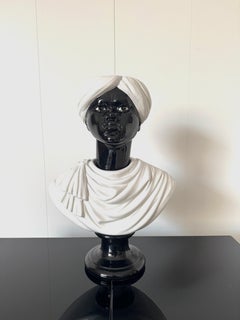 Piero Fornasetti, Vaso 'Testa di Moro', prod. Fornasetti, años 60