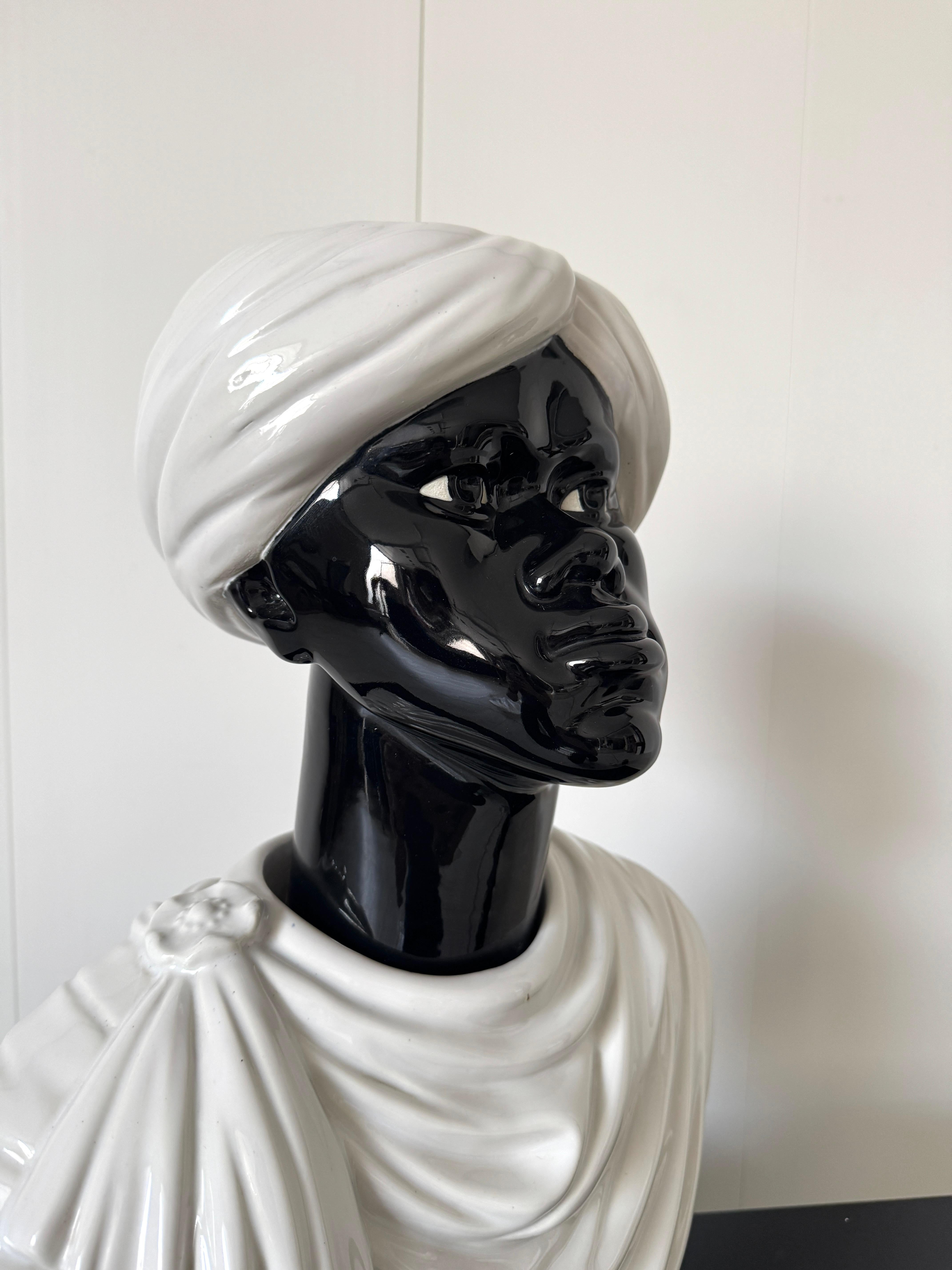 Piero Fornasetti, Vaso 'Testa di Moro', prod. Fornasetti, 1960er Jahre (Mid-20th Century) im Angebot