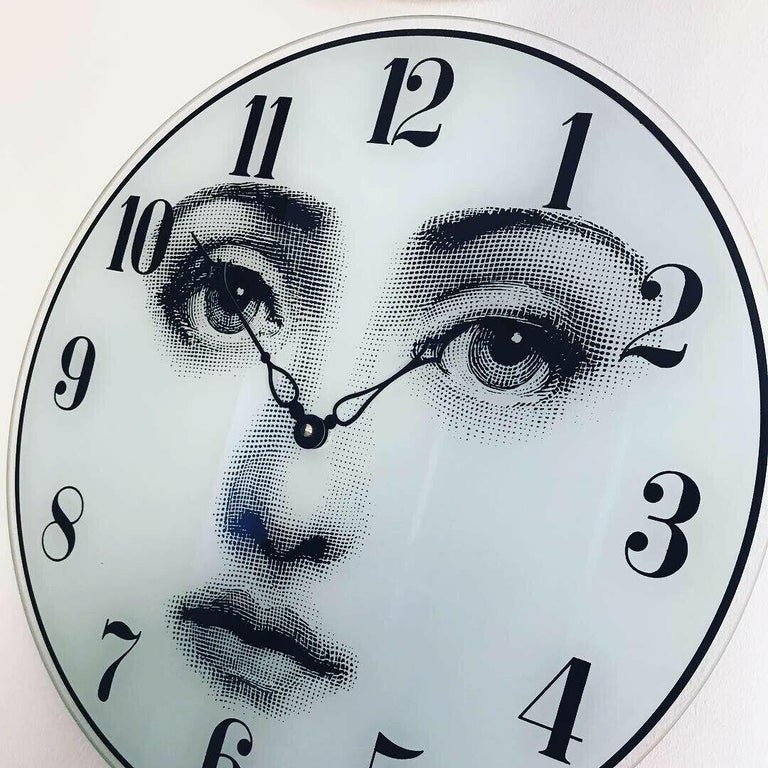 Piero Fornasetti Wall Clock at 1stDibs
