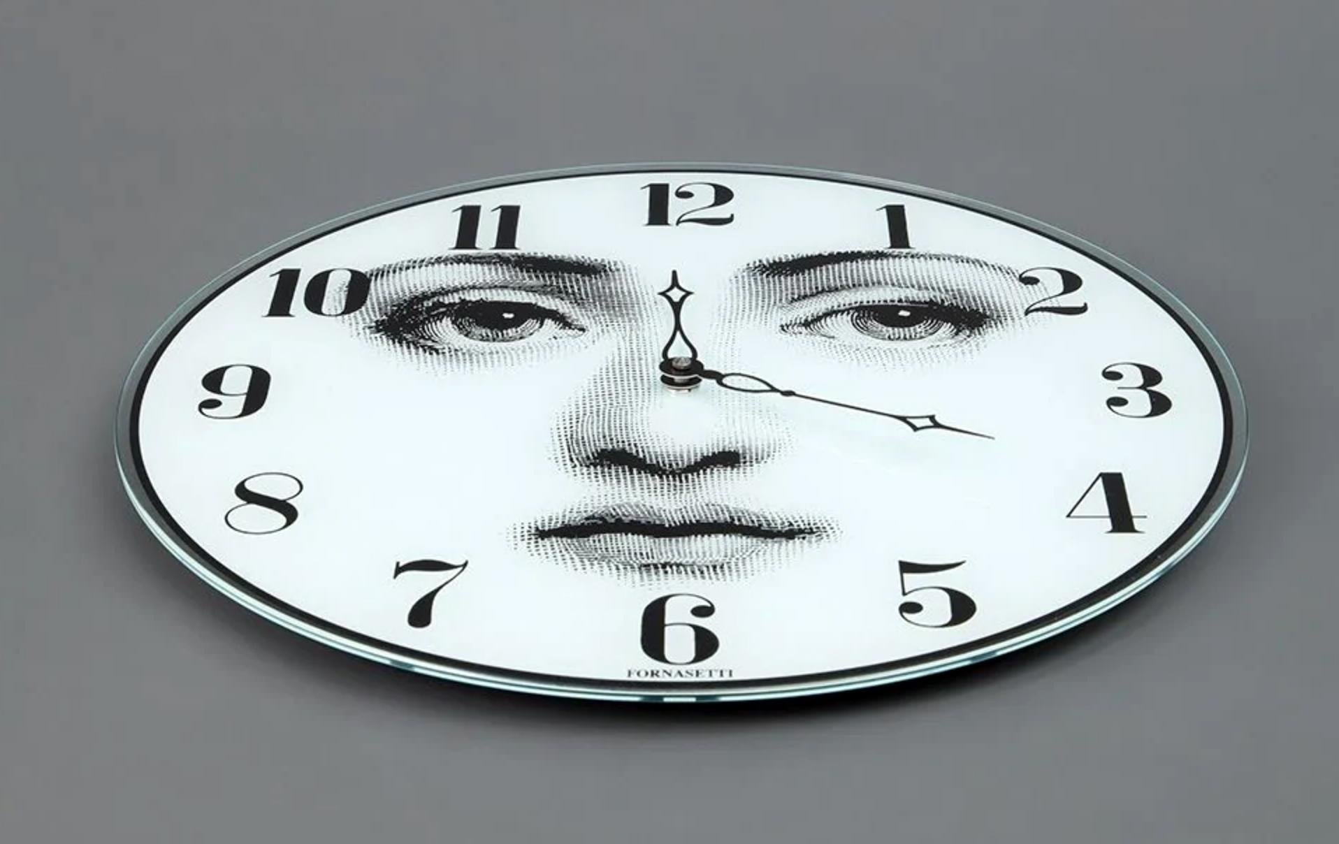 Piero Fornasetti Wall Clock at 1stDibs | fornasetti clock