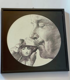 Piero Fornasetti "Wine Glass" Print