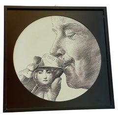 Piero Fornasetti "Wine Glass" Print