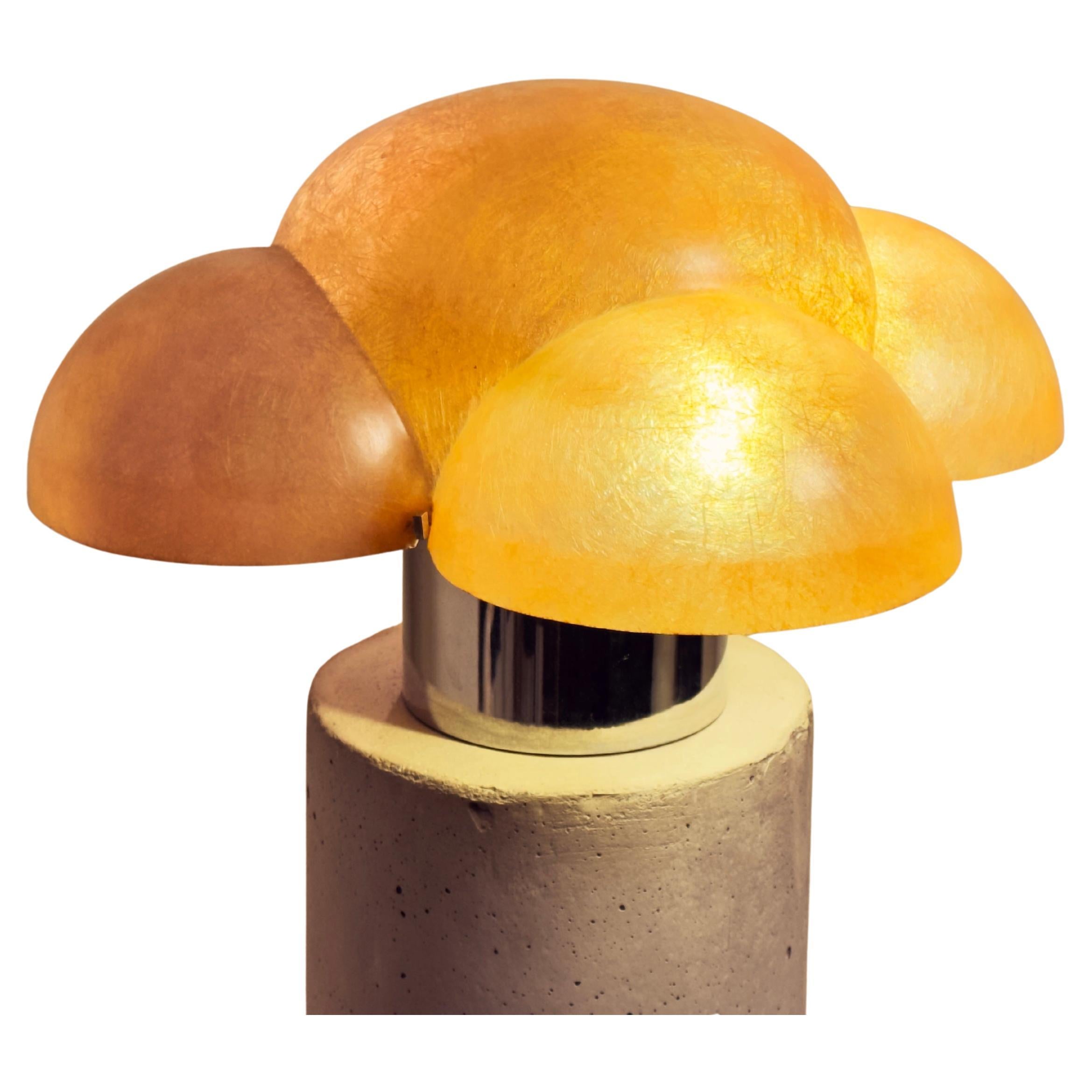 Piero GIANEMILIO & Anna Monti “Luna” Table Lamp for Candle, Italy, circa 1970 For Sale