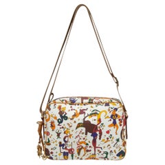 Piero Guidi White & Multicolor Magic Circus Crossbody Bag