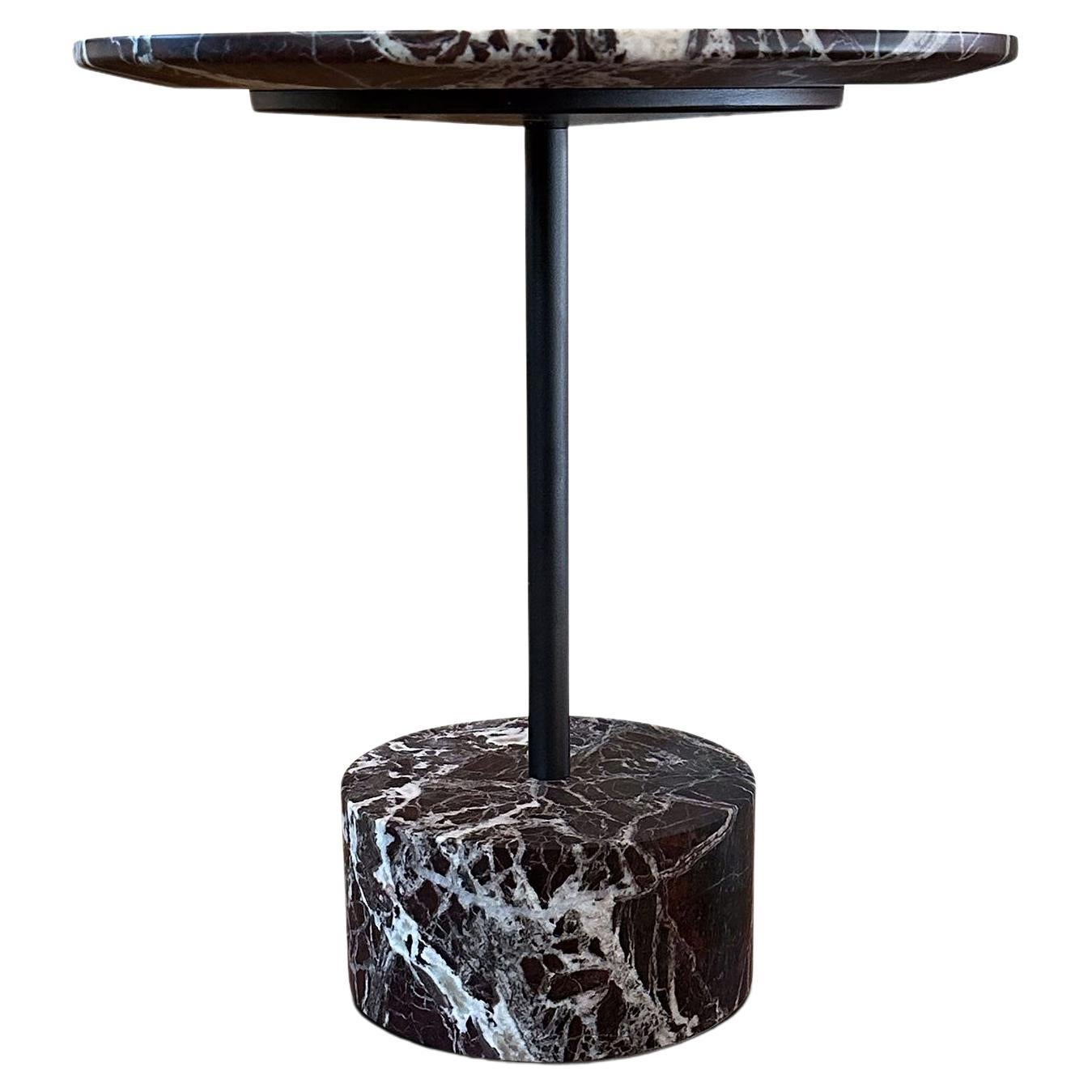 Piero Lissoni 194 9, niedriger Tisch in rotem Levanto von Cassina