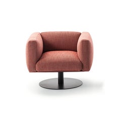 Piero Lissoni 8 Cube Armchair with Swivel Base by Cassina