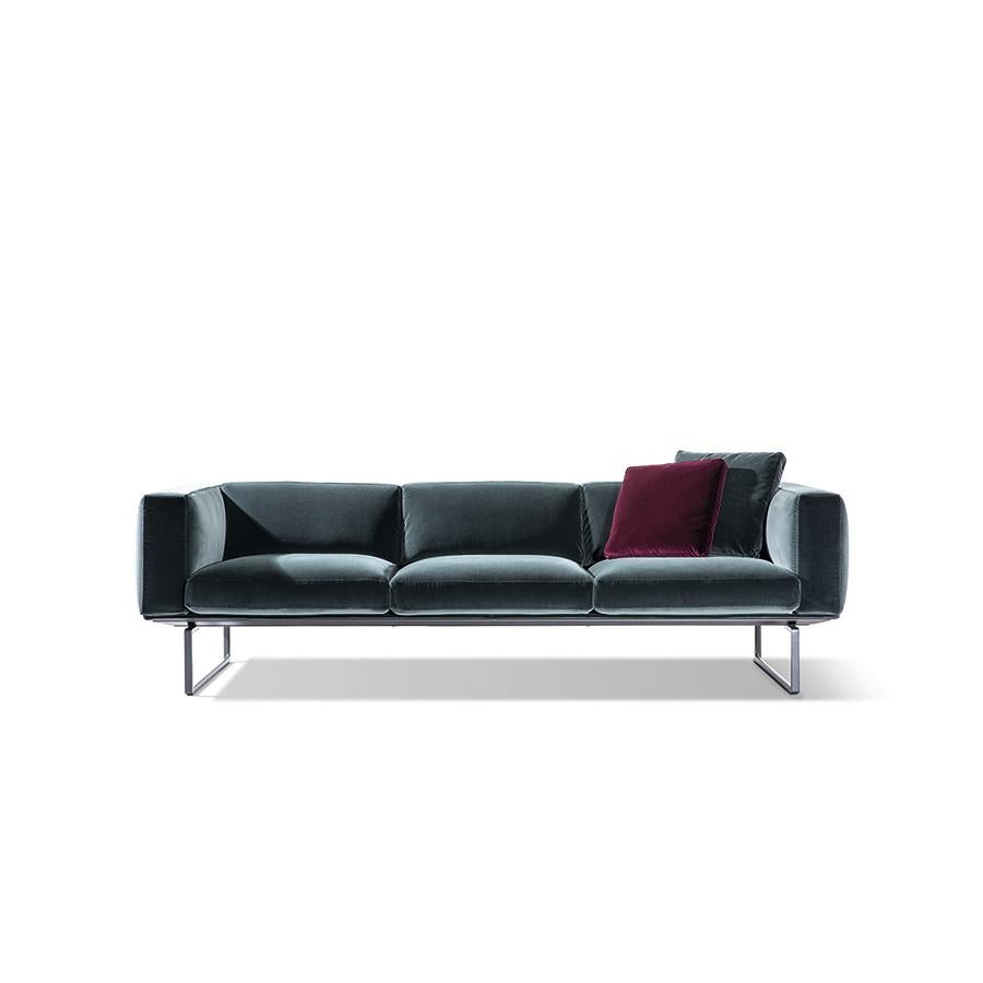 Sofa designed by Piero Lissoni in 2017. Manufactured by Cassina in Italy.

An evolution of the iconic 8 sofa, 8 cube collection revisits and softens up the sober and minimal style of the original. 8 cube is extra comfortable thanks to its