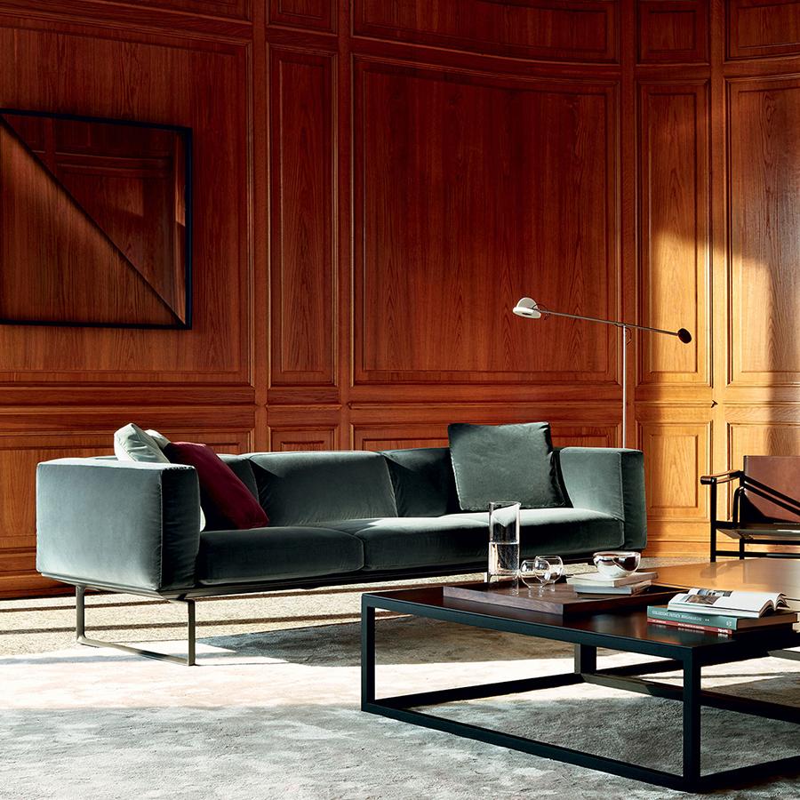 Piero Lissoni 8 Würfel-Sofa, drei Sitzmöbel von Cassina (Moderne der Mitte des Jahrhunderts) im Angebot