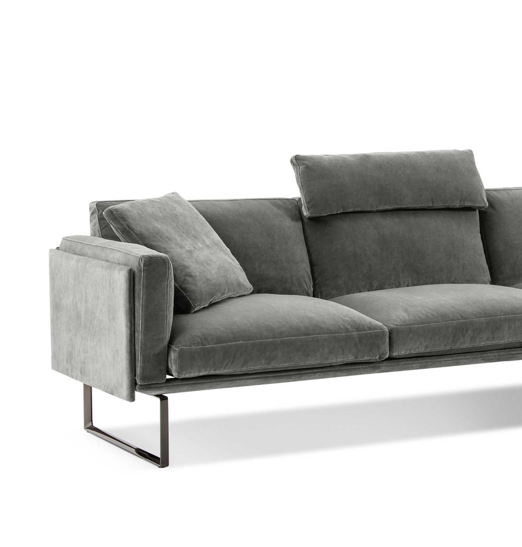 Mid-Century Modern Piero Lissoni 8 Modular Sofa For Cassina For Sale