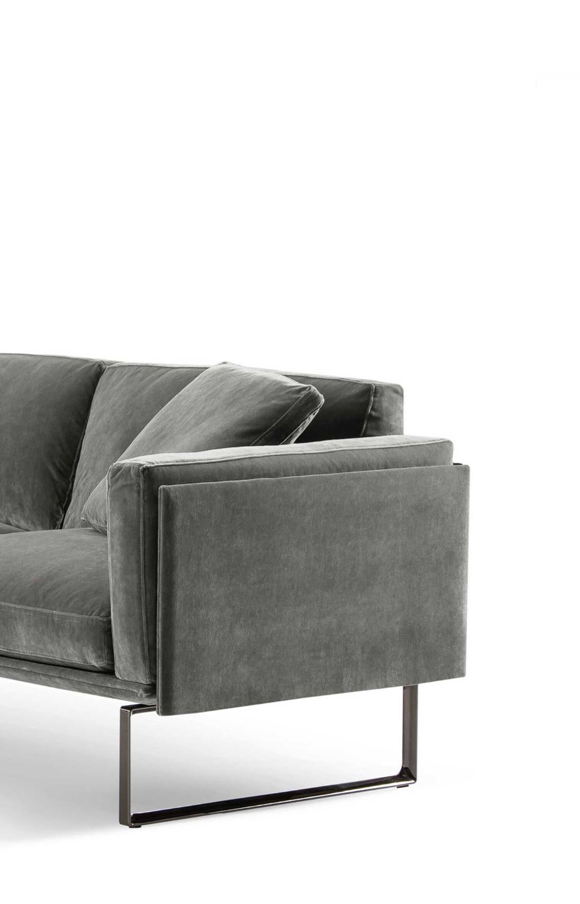 Aluminum Piero Lissoni 8 Modular Sofa For Cassina For Sale