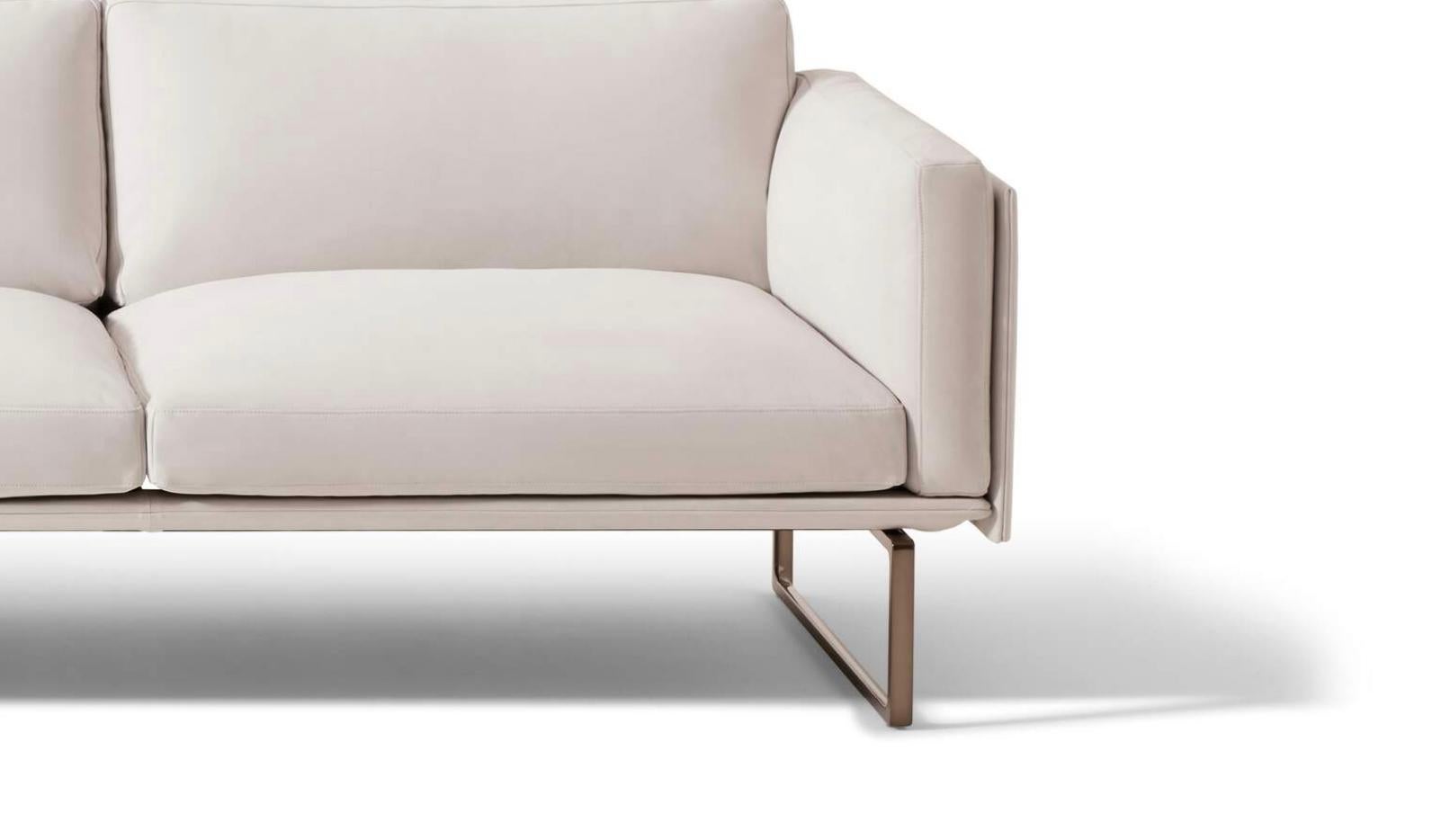 Piero Lissoni 8 Set of Two Modular Sofa and Puff For Cassina For Sale 3