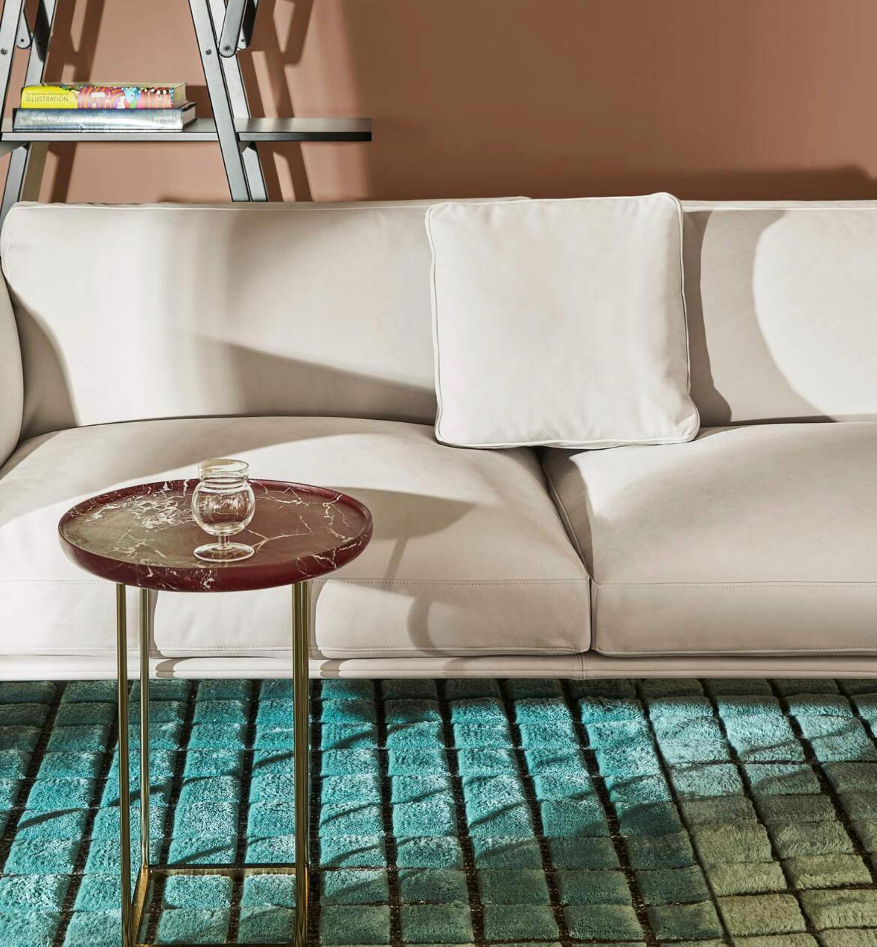 Piero Lissoni 8 Set of Two Modular Sofa and Puff For Cassina For Sale 12