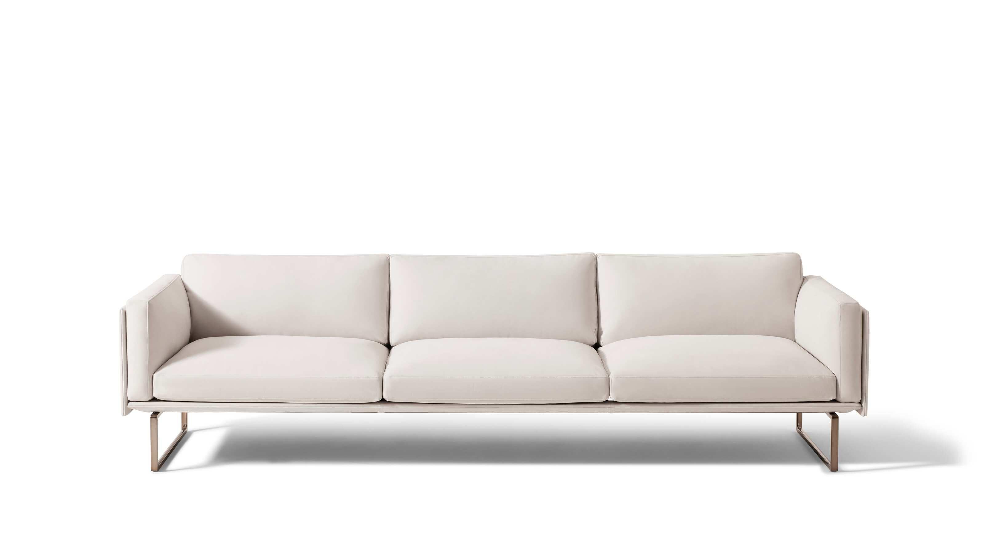 Aluminum Piero Lissoni 8 Set of Two Modular Sofa and Puff For Cassina For Sale