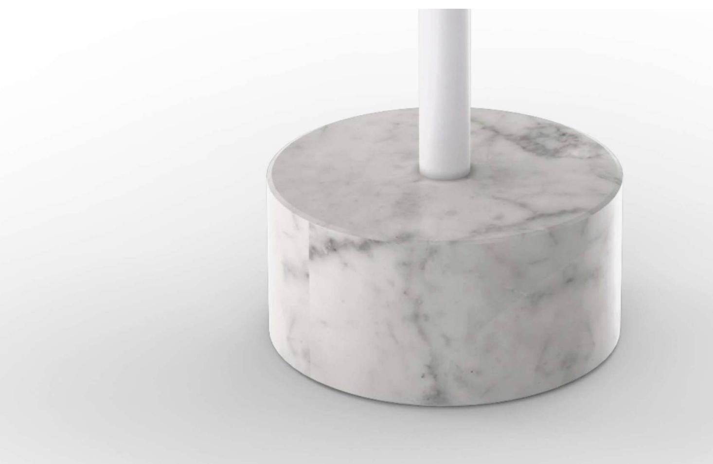 Piero Lissoni 9 Dining Table in White Carrara Marble In New Condition For Sale In Barcelona, Barcelona
