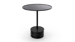 Piero Lissoni Occasional Table, Marble & Aluminum, Mid-Century Modern