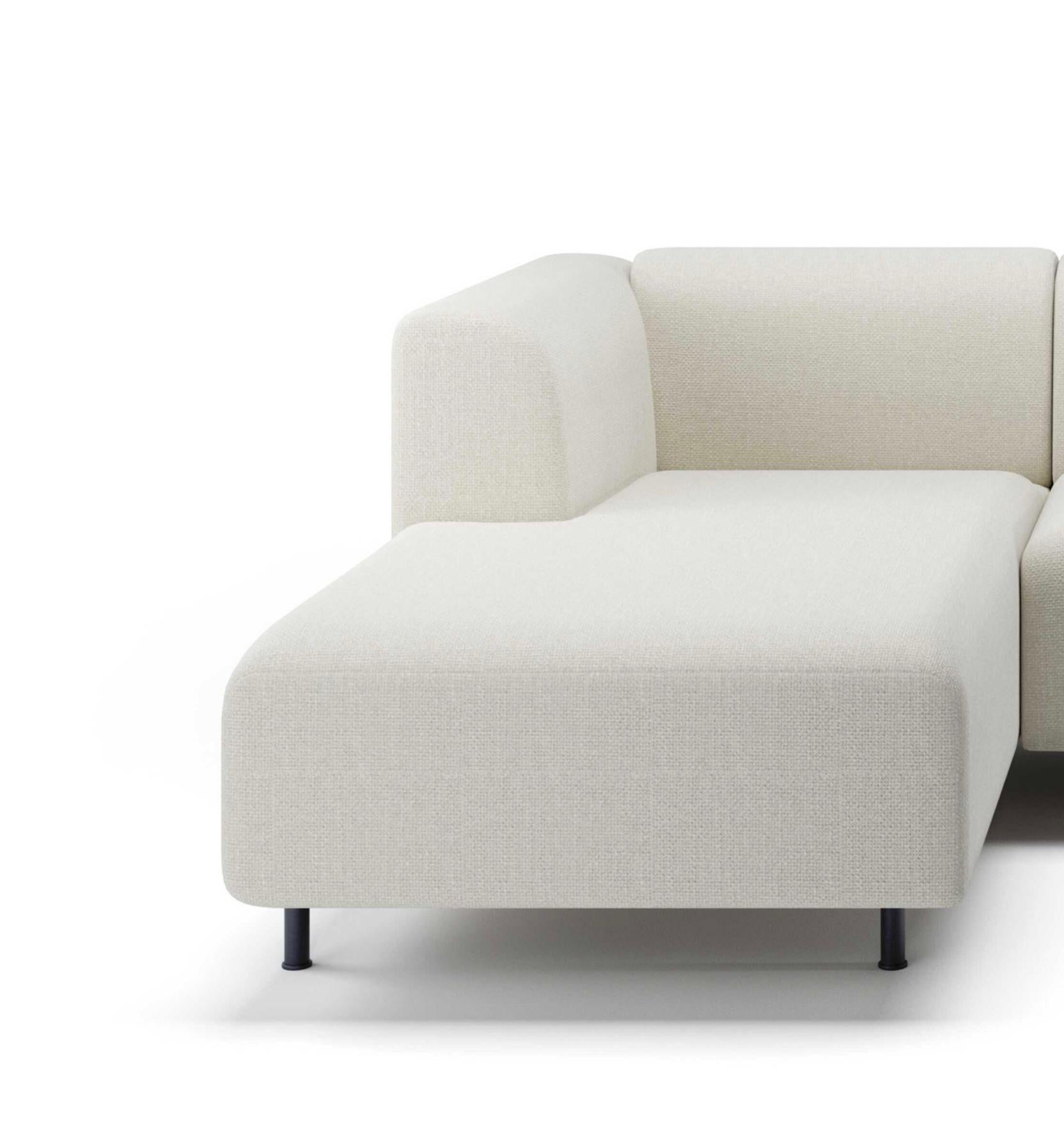 Mid-Century Modern Piero Lissoni Cheisse Longe Met Sofa pour Cassina en vente