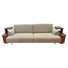 Sofa mit ikonischen Beistelltischen von Paul Frankl für Cassina Le Corbusier, Lissoni für Cassina