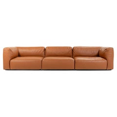 Piero Lissoni for Cassina Mex Cube 271 3-Seater Sofa in Elmosoft Saddle Brown