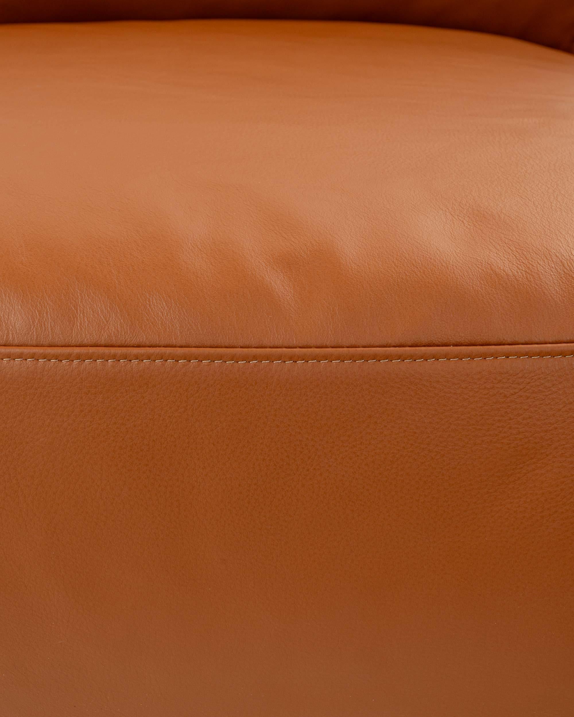 Piero Lissoni for Cassina Mex Canapé sectionnel Cube 271 en Elmosoft Saddle Brown en vente 3