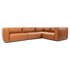 Piero Lissoni for Cassina Mex Cube 271 Sectional Sofa in Elmosoft Saddle Brown