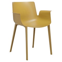 Piero Lissoni Per Kartell Poltrona Piuma in Mustard sage