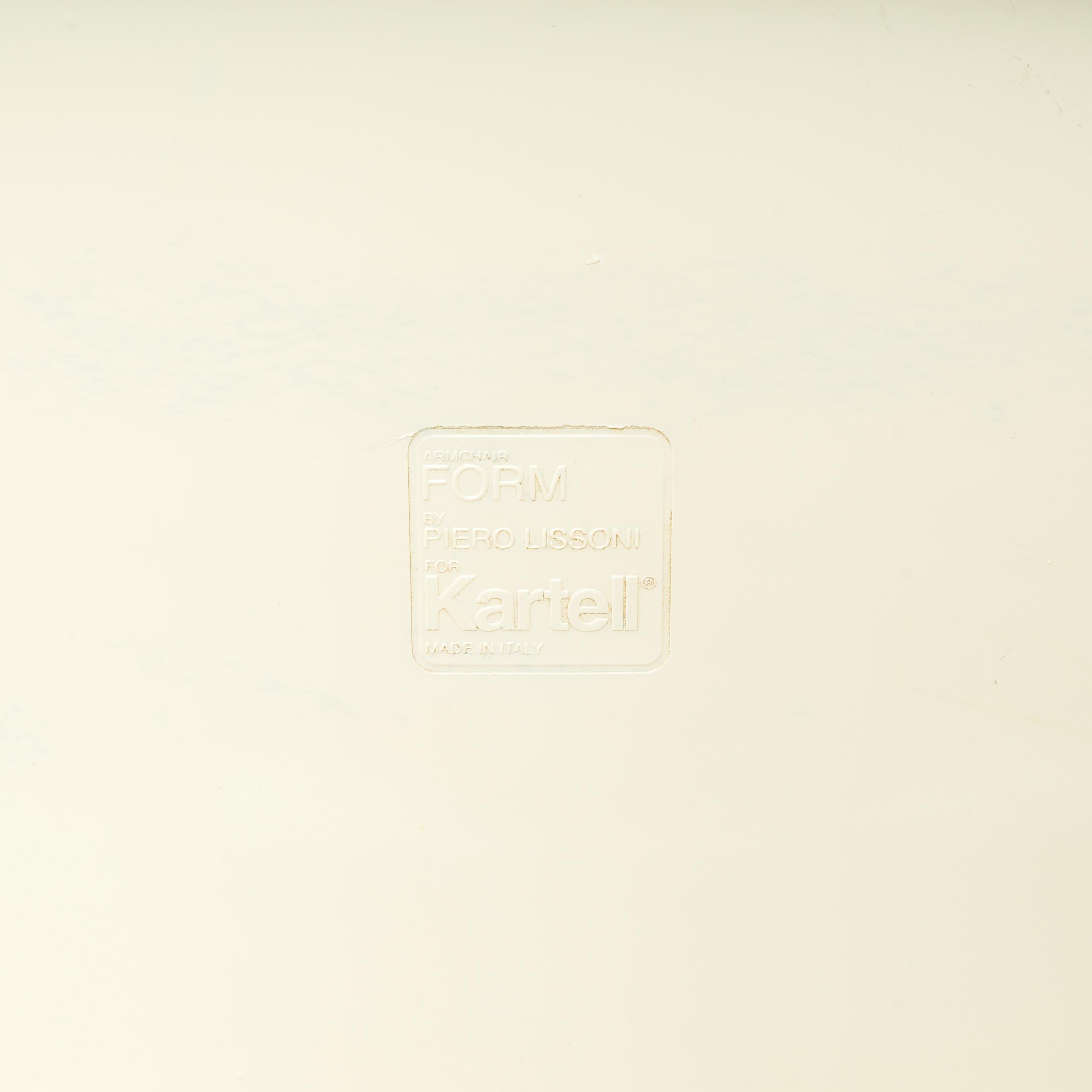 Weiße Sessel in Form von Piero Lissoni für Kartell, 2er-Set  (Kunststoff) im Angebot