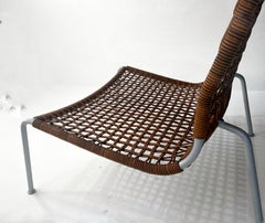 Piero Lissoni Leather "Frog" Chair, Lounge Chair Living Divani, 1995, a Pair