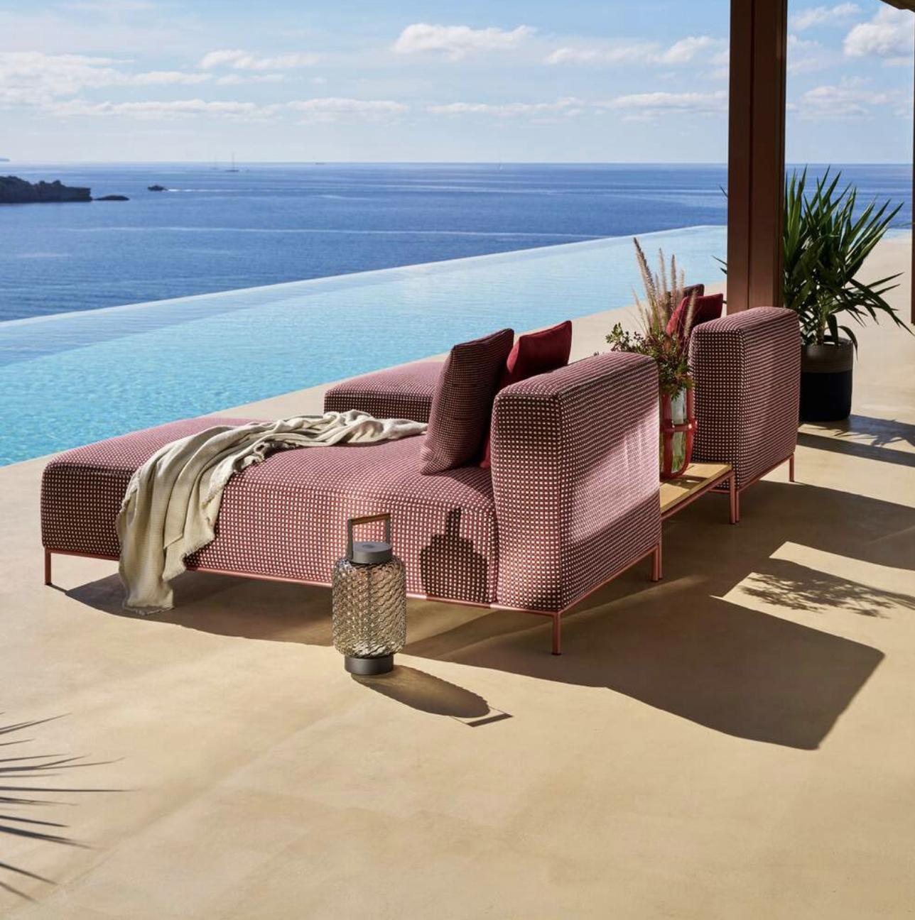 Piero Lissoni Mex-Hi Sofá Modular de Exterior Para Cassina Acero en venta