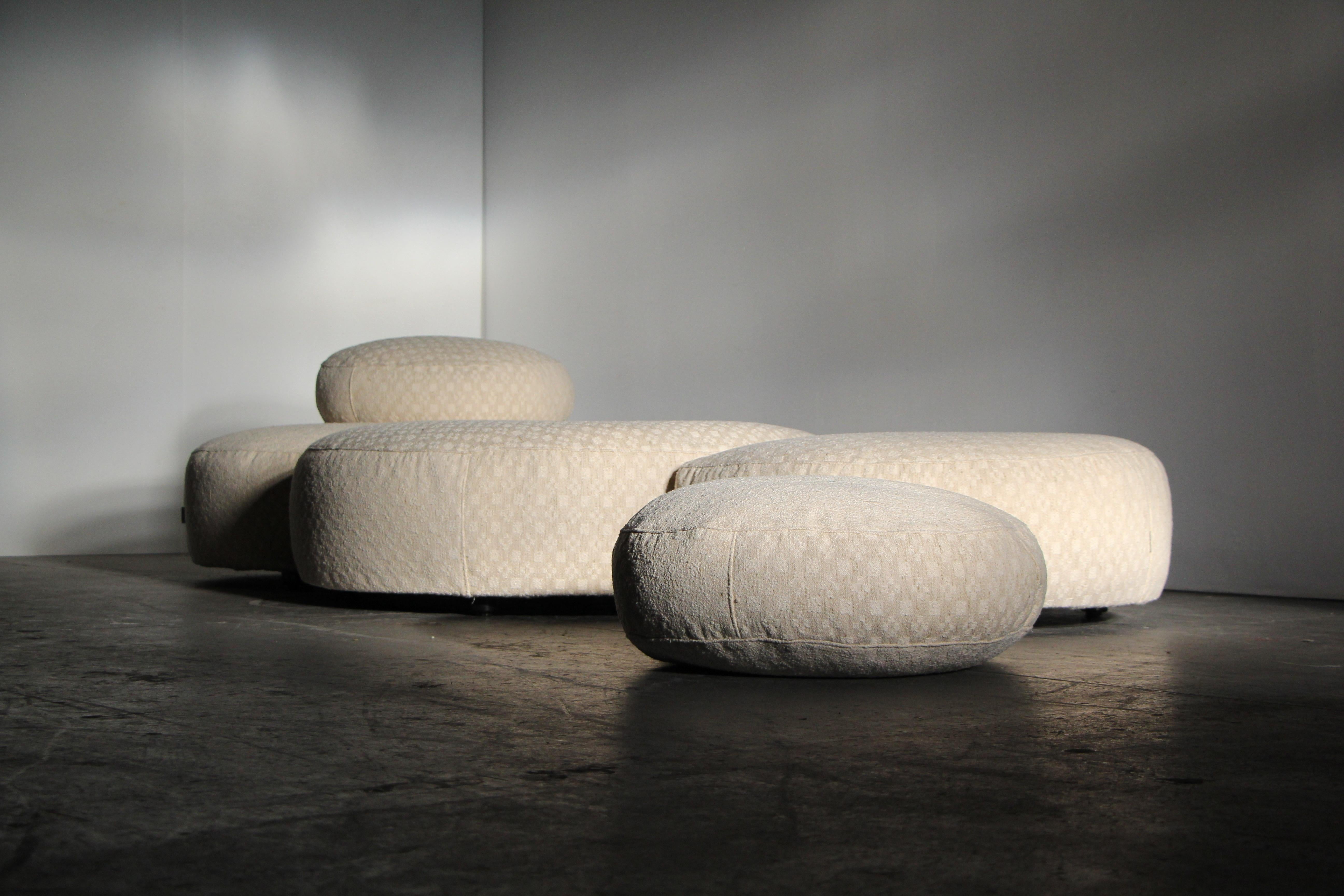 Upholstery Piero Lissoni Pasticca Modular Sofa for Living Divani