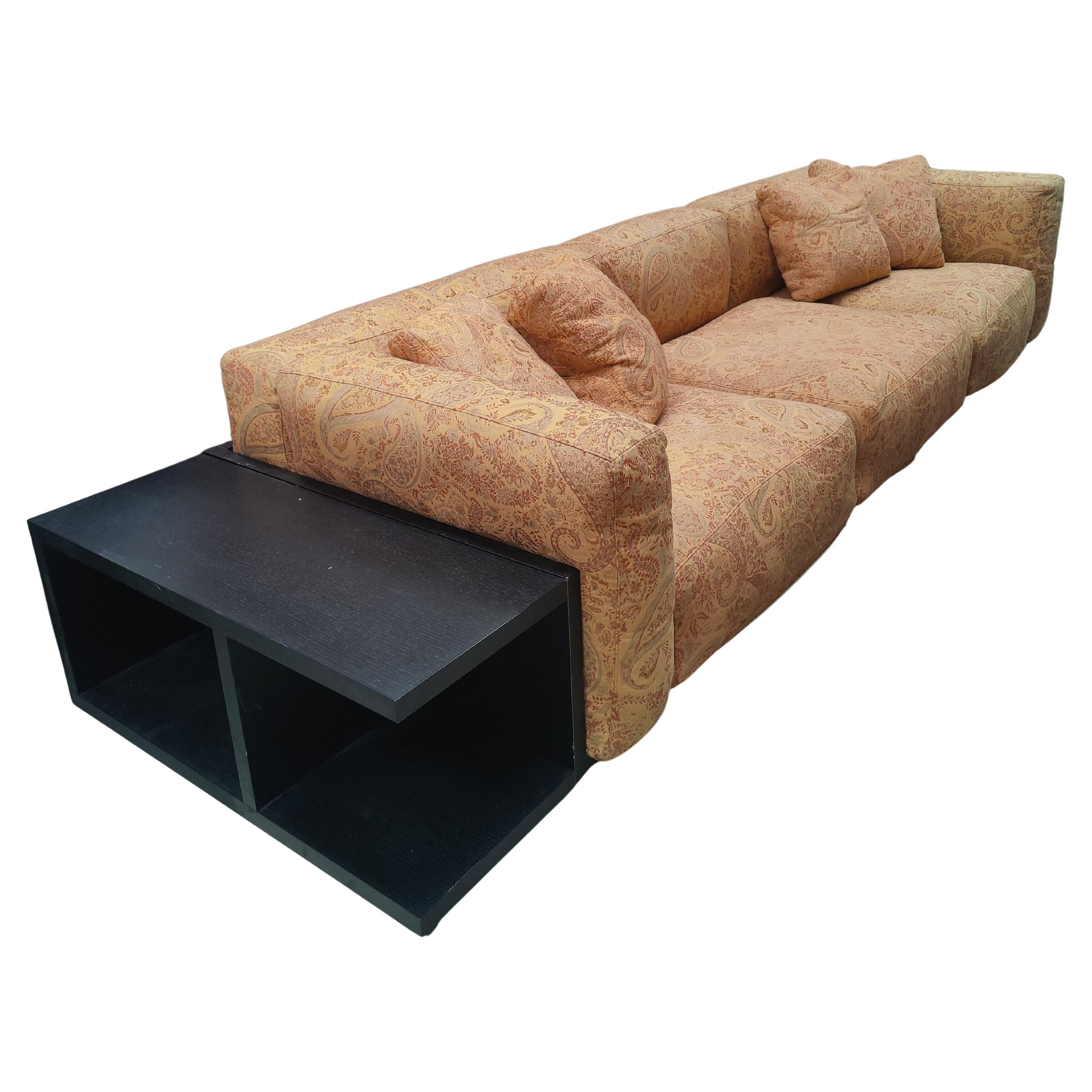 Piero Lissoni for Cassina model "Mex" three-seater sofa For Sale