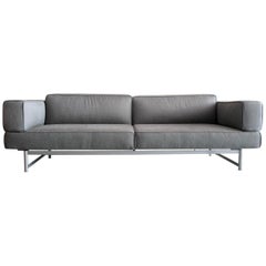 Piero Lissoni Reef Sofa for Cassina Italy in Gray Wool Felt Upholstery