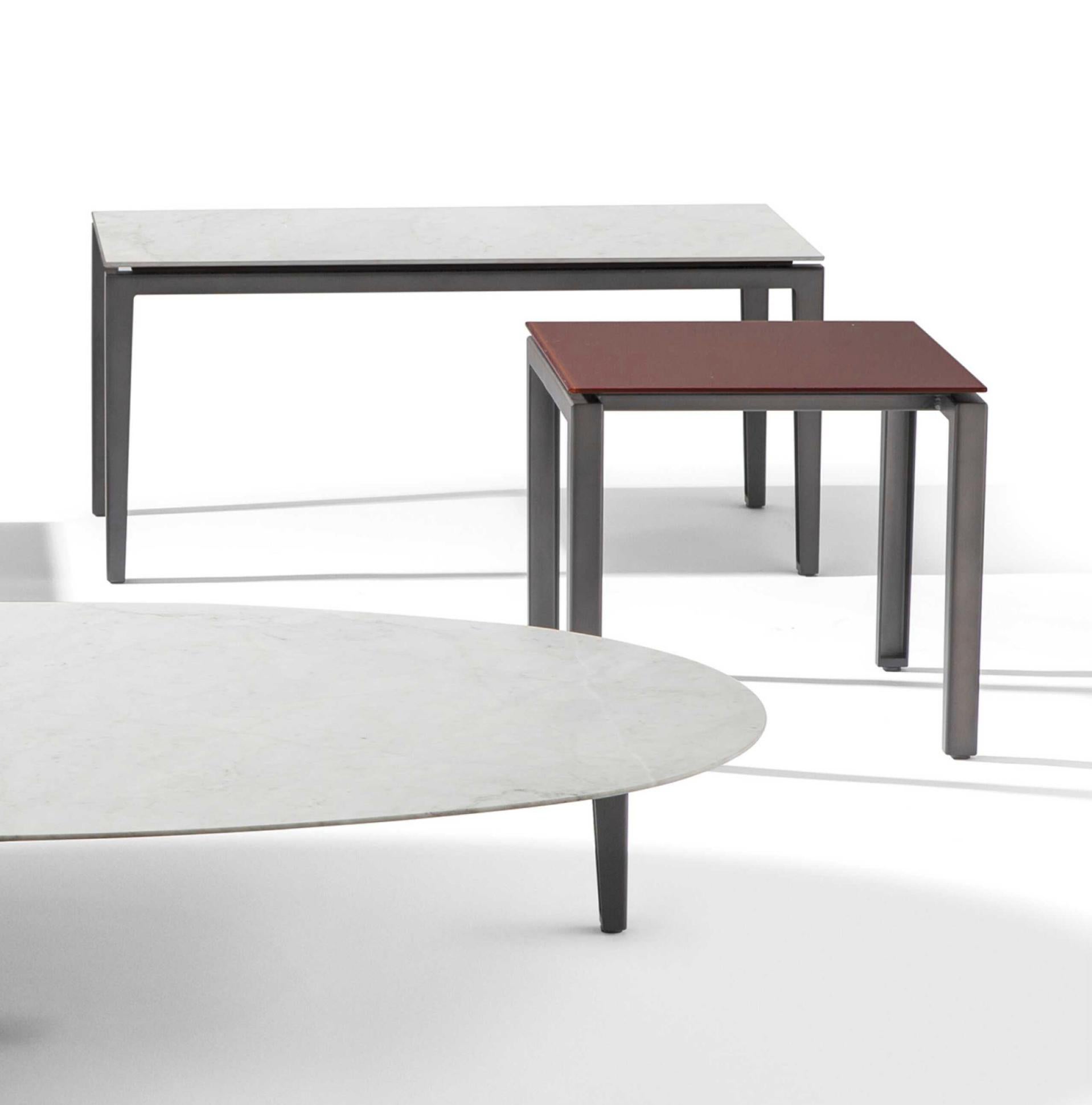 Piero Lissoni Vierer-Set Scighera Tisch für Cassina (Metall) im Angebot