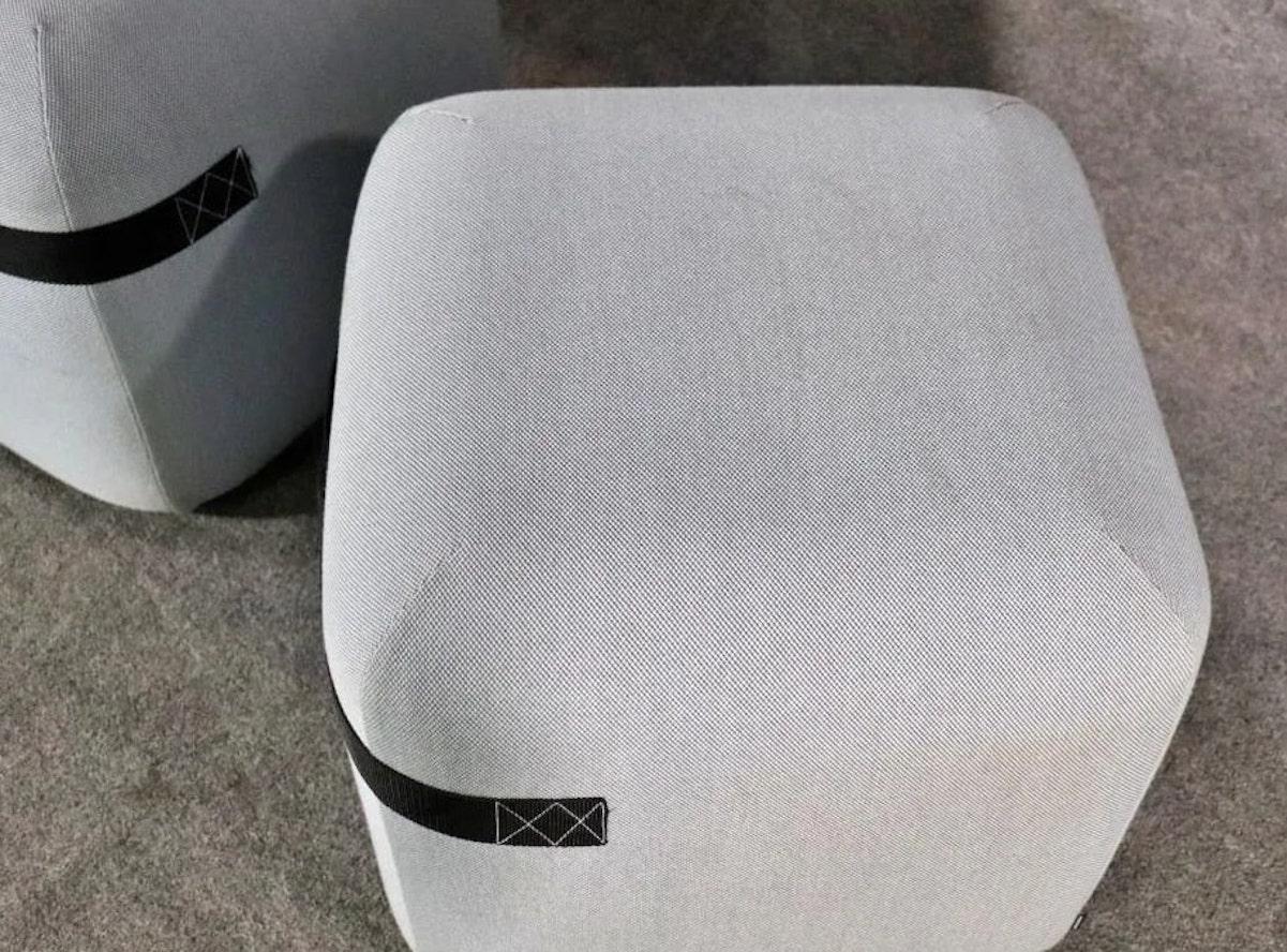 Pair of ottomans by Piero Lissoni for his 'Season' collection. Great for use in the home or office.
Please confirm location NY or NJ