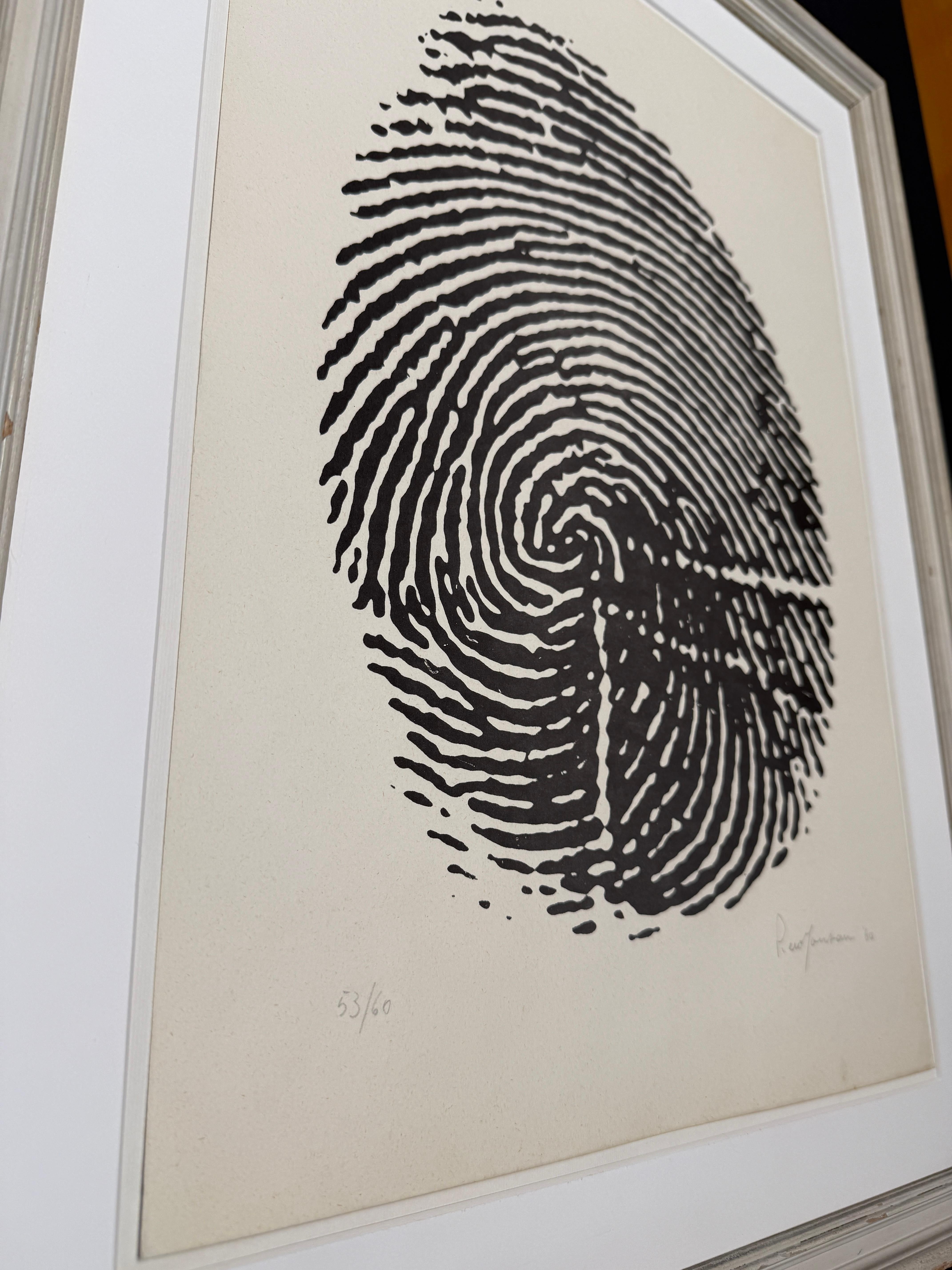 Piero Manzoni (1933-1963) - Left thumbprint - Photolithograph on paper - 1960 For Sale 3