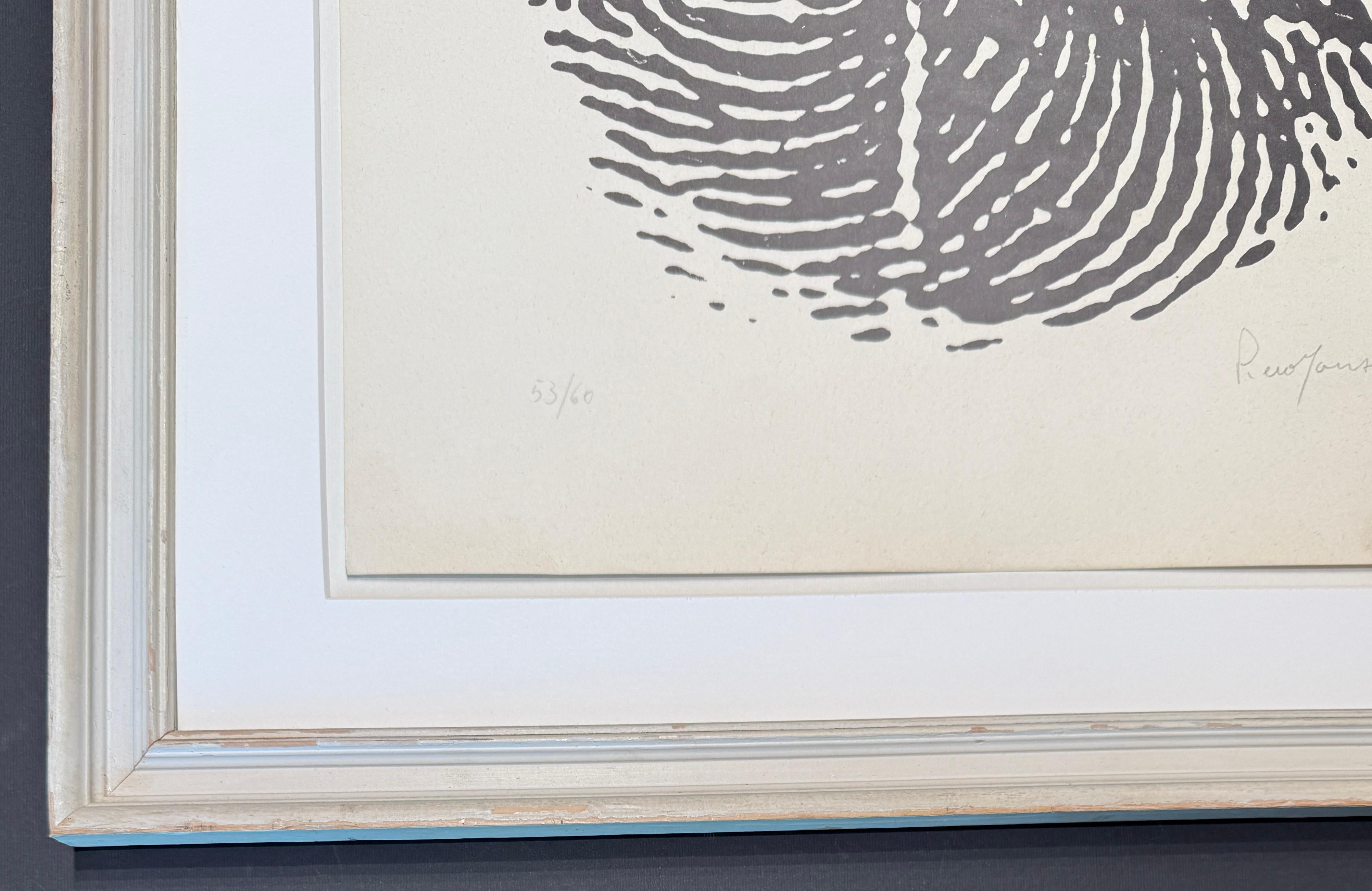 Piero Manzoni (1933-1963) - Left thumbprint - Photolithograph on paper - 1960 For Sale 5