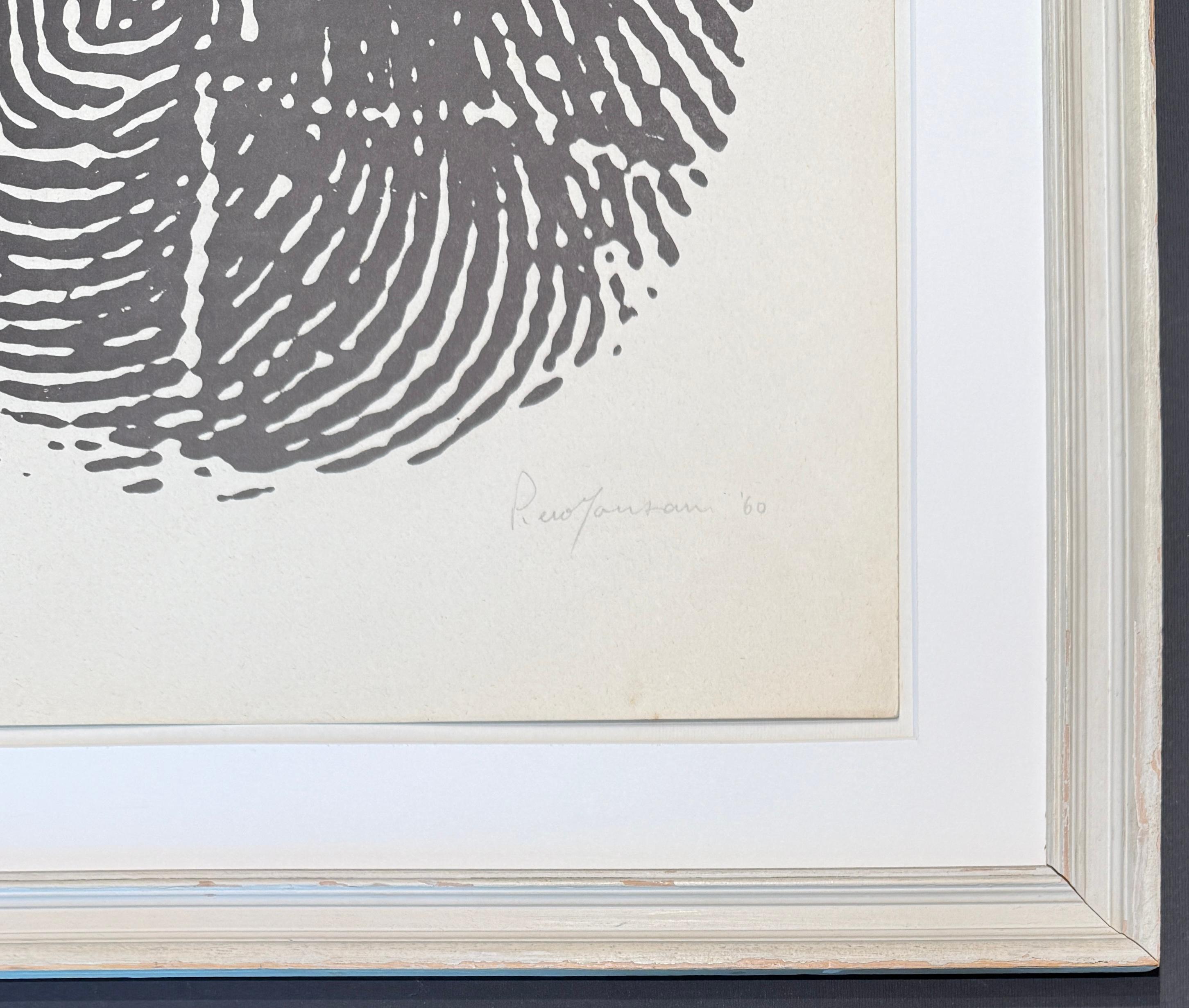 Piero Manzoni (1933-1963) - Left thumbprint - Photolithograph on paper - 1960 For Sale 6