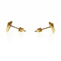 PIERO MILANO 0.08 CT Diamantes Pendientes Corazón Oro Amarillo 18K