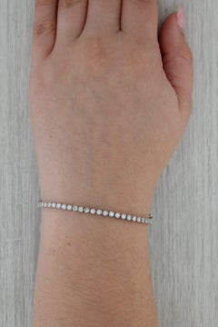 Piero Milano 1,50ctw Diamant-Tennis-Armband 18k Weißgold 7,25"