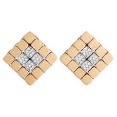 Piero Milano 18K White and Rose Gold 0.40 Ct Diamond Earrings