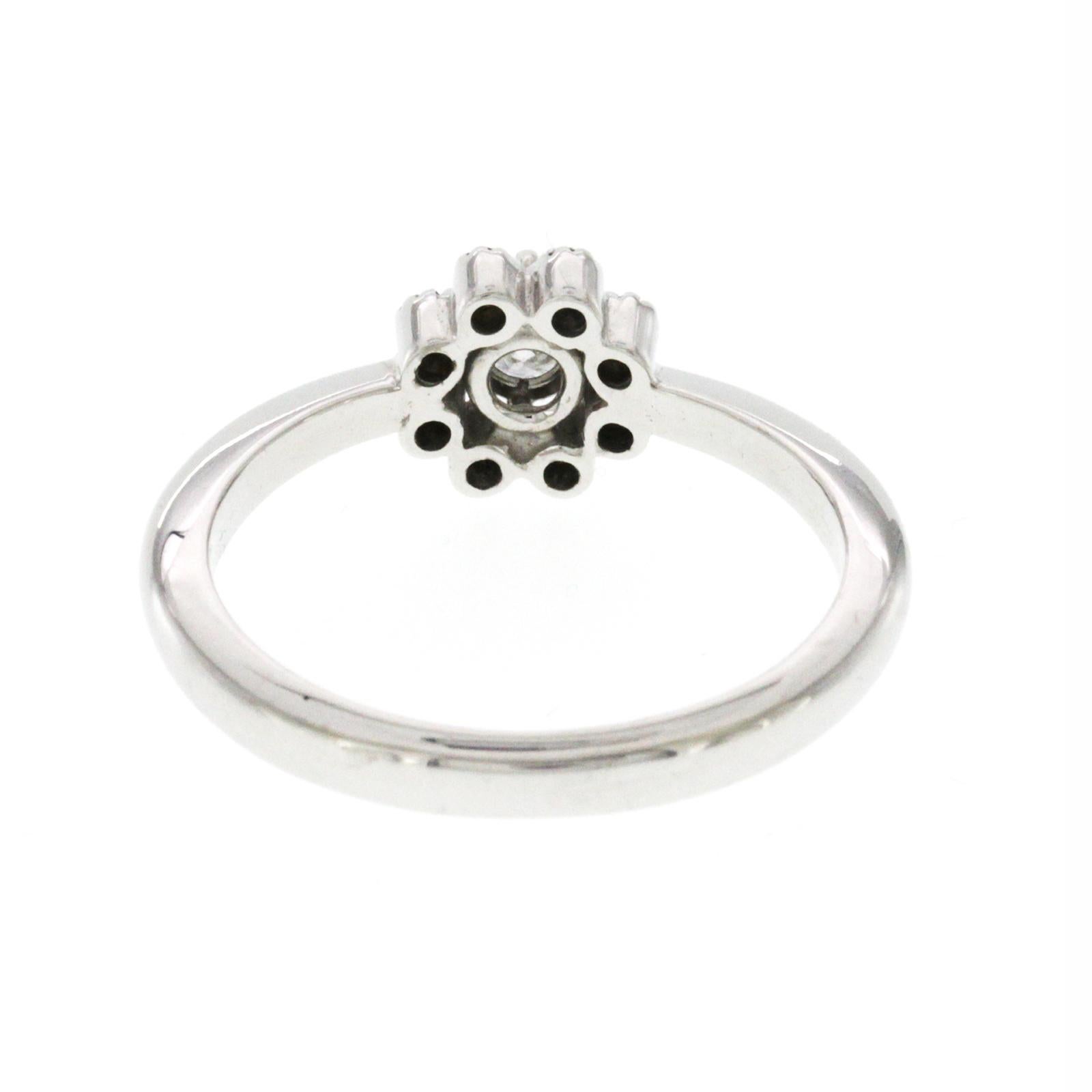 Anello di fidanzamento Piero Milano in oro bianco 18 carati con 0,20 carati di diamanti In condizioni Nuovo in vendita a Los Angeles, CA