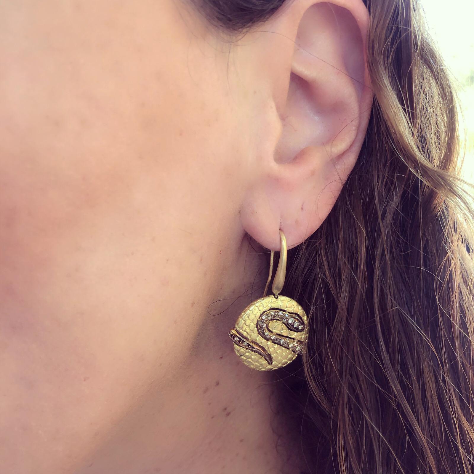 graziella gold earrings