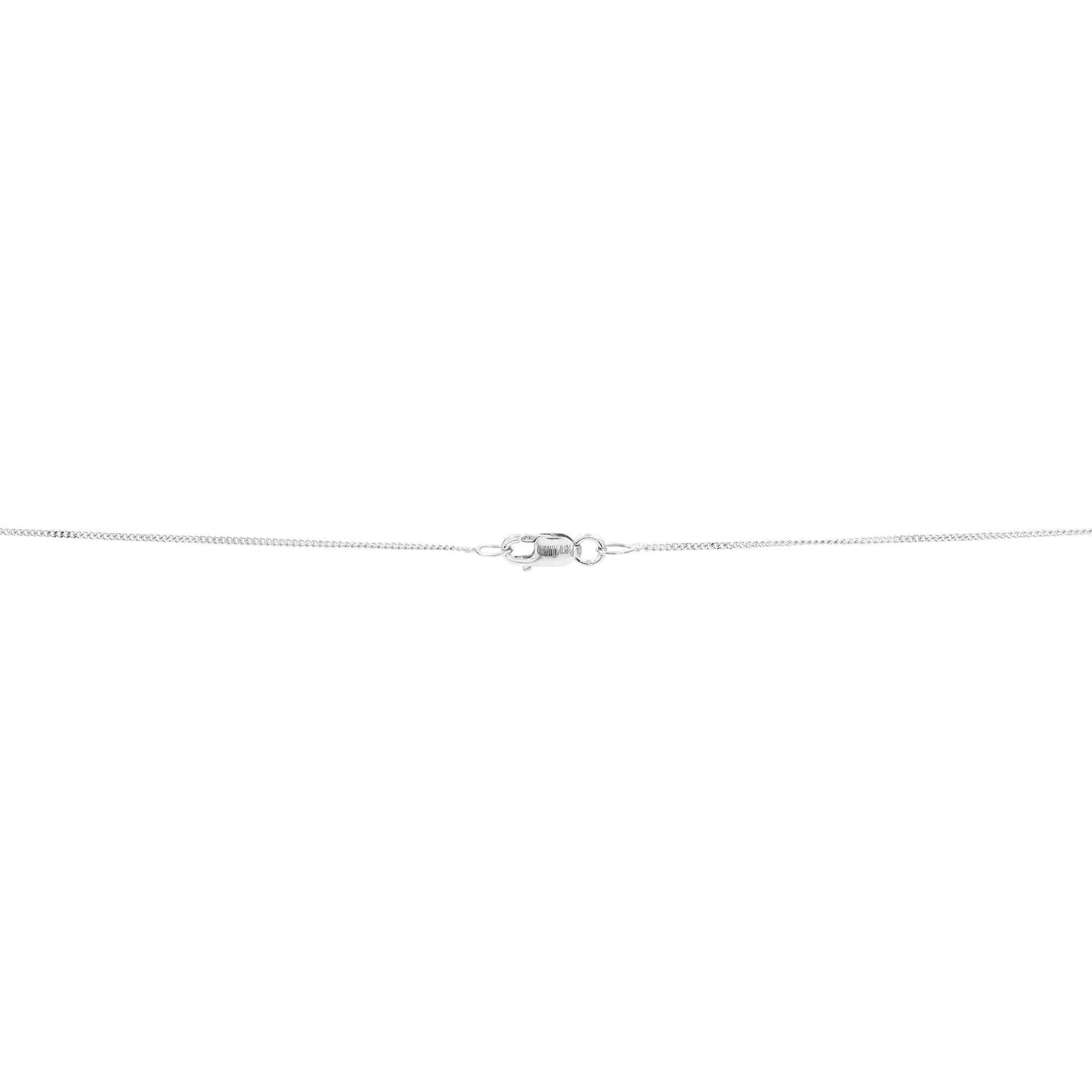 Piero Milano Collar Colgante Gota Diamante Natural Oro Blanco 18K 1,68cttw en Nuevo estado para la venta en New York, NY