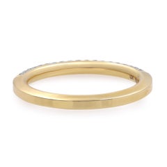 Piero Milano Natural Pave Diamond Wedding Band 18K Yellow Gold 0.44cttw