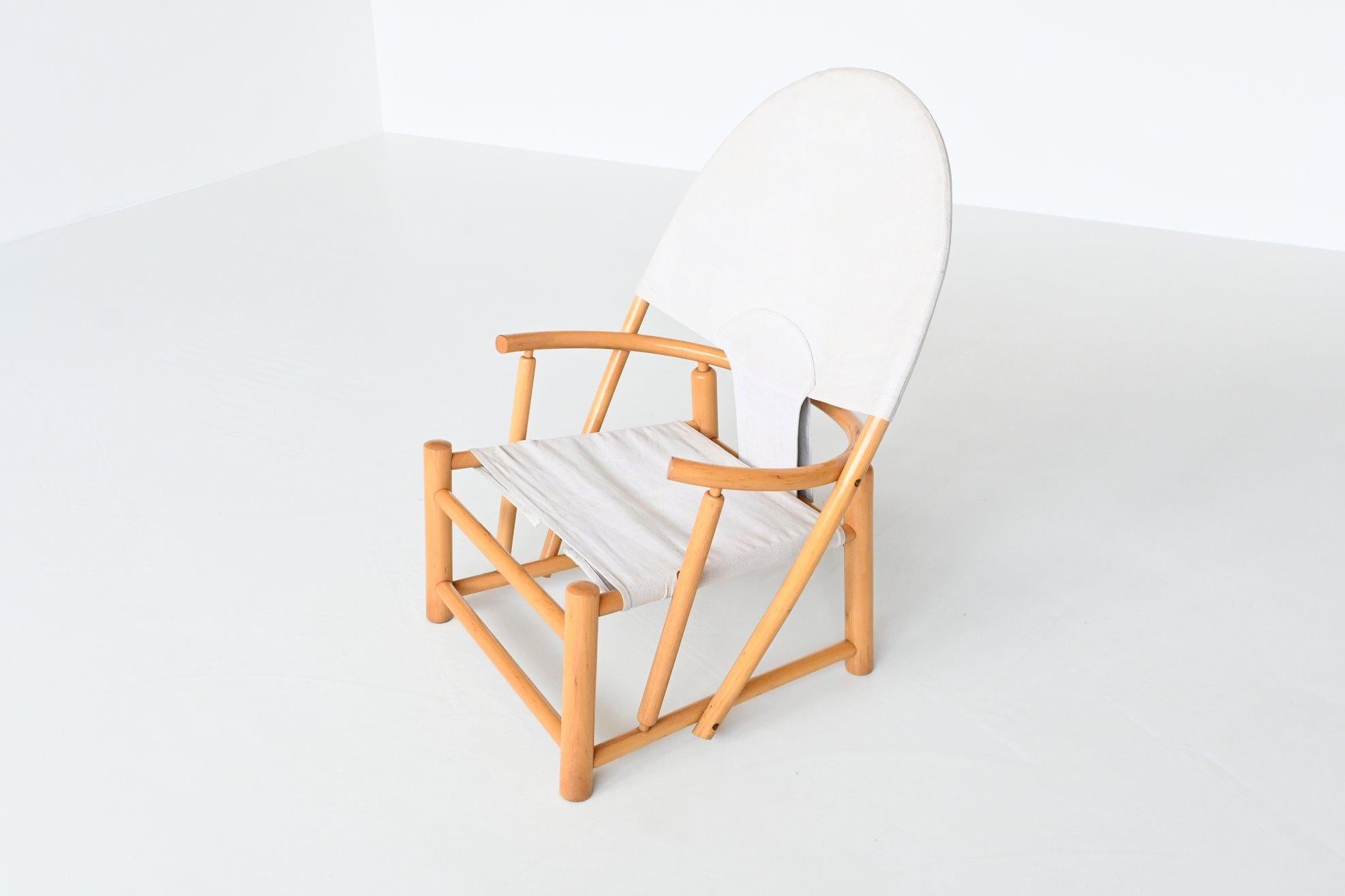 Canvas Piero Palange and Werther Toffoloni G23 Hoop Chair Germa, Italy, 1972