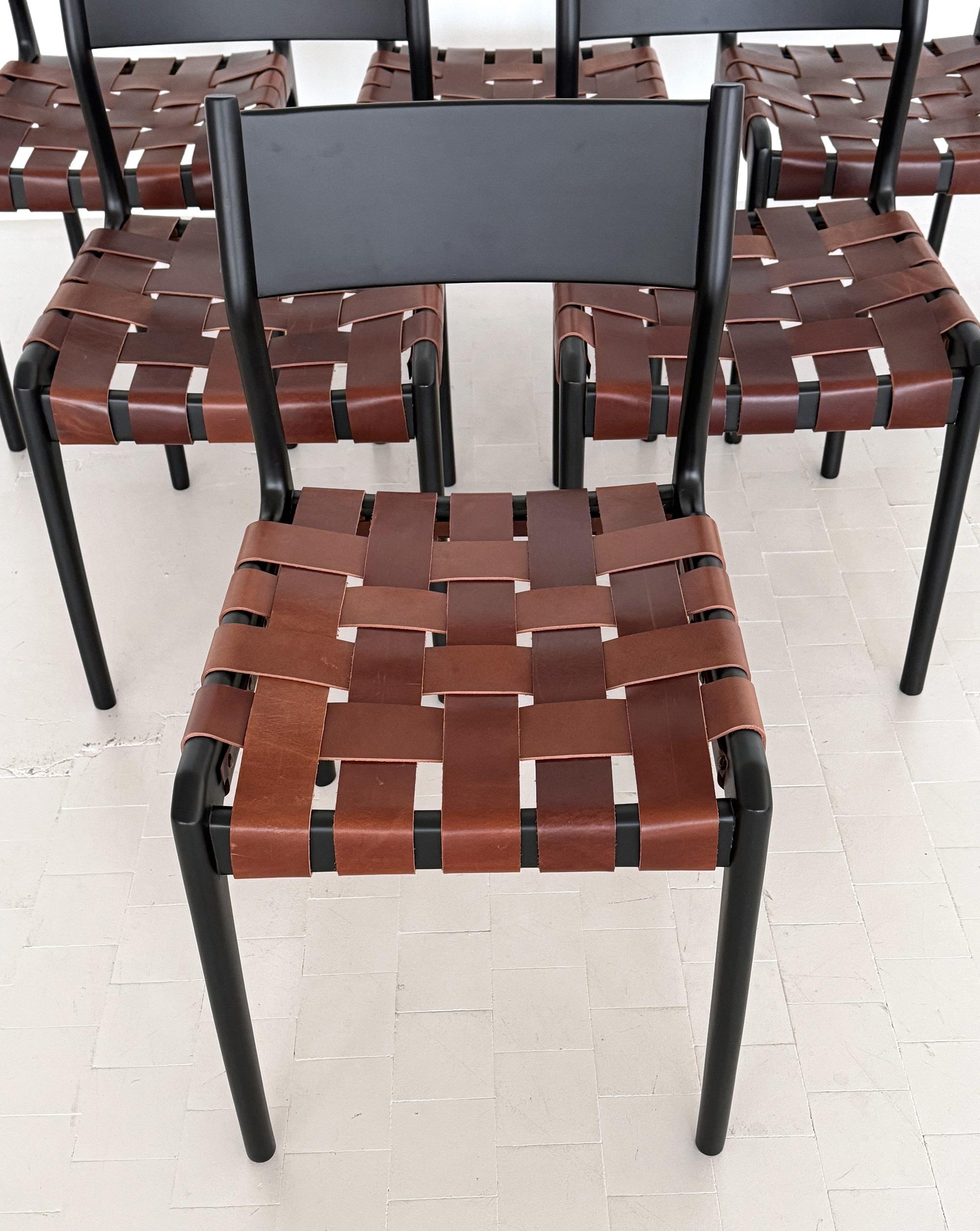 Chaises de salle à manger italiennes Piero Palange et Werther Toffoloni, 1960, ensemble de 6 pièces Excellent état - En vente à Morazzone, Varese