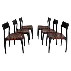 Piero Palange and Werther Toffoloni Italian Dining Chairs, 1960, Set of 6