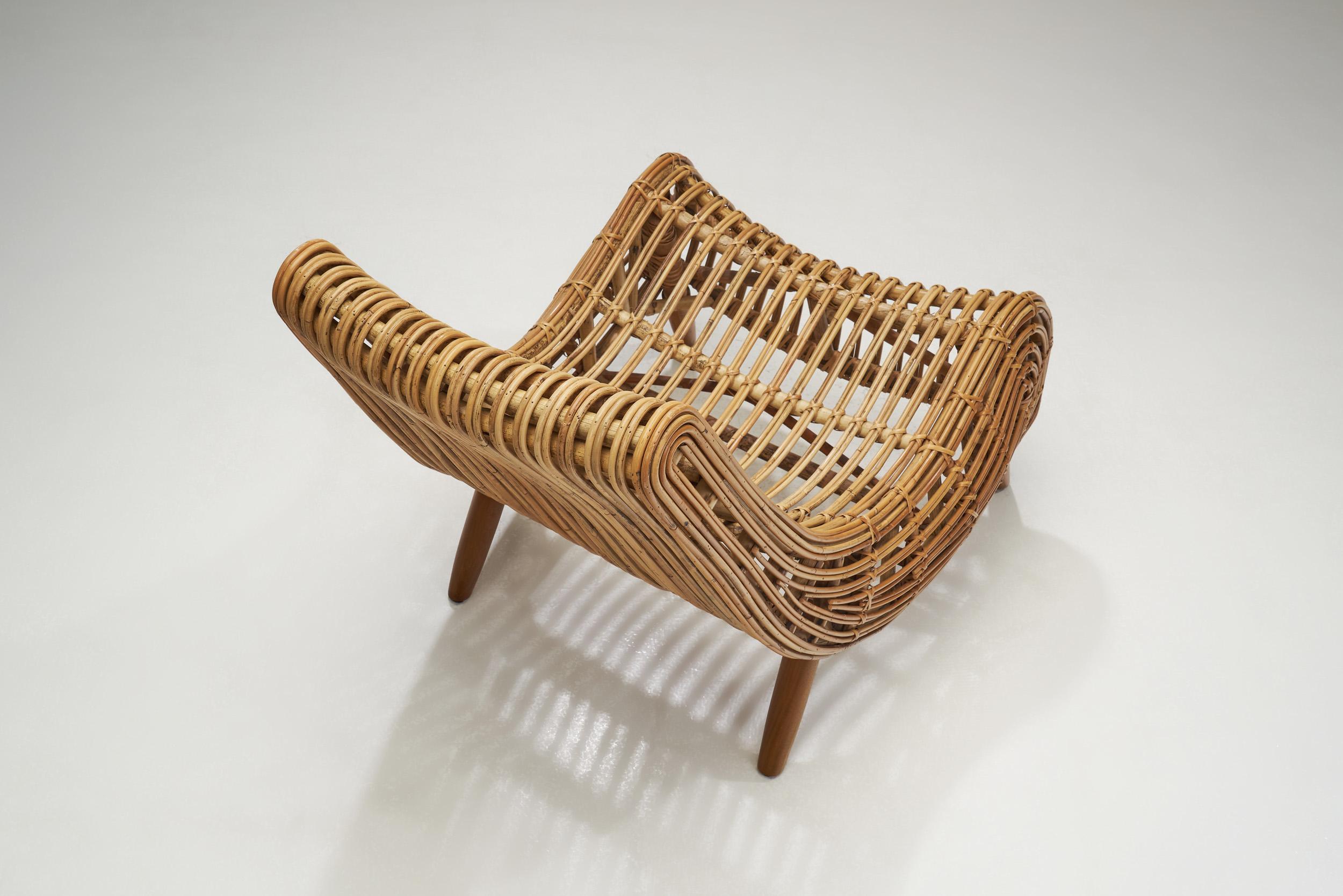 Mid-20th Century Piero Palange and Werther Toffoloni Lounge Chair for Gervasoni, Italy 1960s