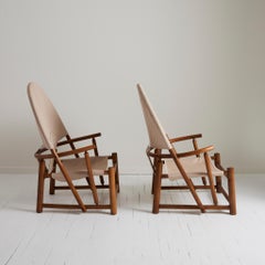 Piero Palange & Werther Toffoloni and Piero Palange Hoop Chairs per Germa, anni '70, una coppia