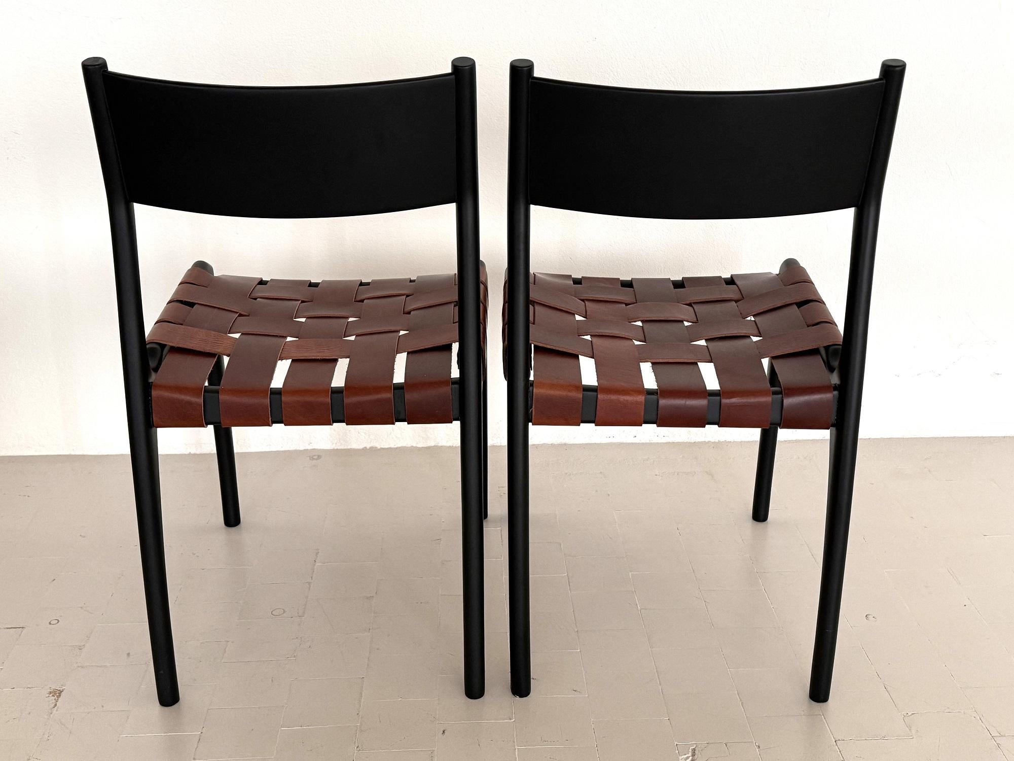 Piero Palange Werther Toffoloni Mod. 993 Esszimmerstühle für Montina 1960, 6er-Set im Angebot 6